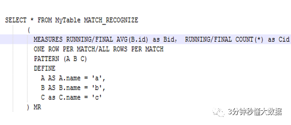 Flink CEP - One row per match